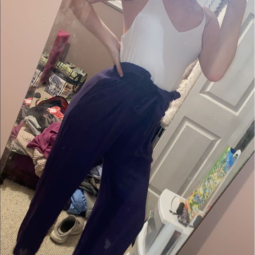 Forever 21 blue & white jumpsuit